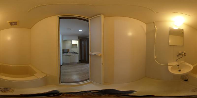 パノラマ画像バスルーム