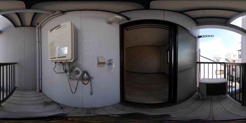 パノラマ画像バルコニー