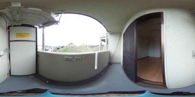 パノラマ画像バルコニー