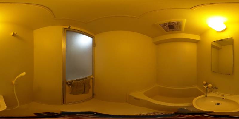 パノラマ画像バスルーム