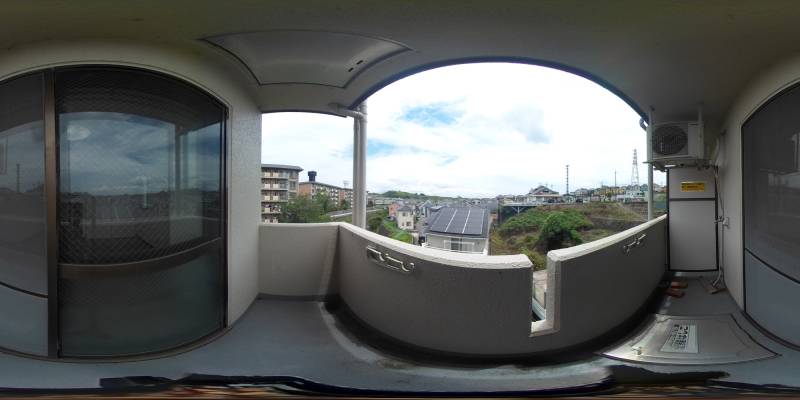 パノラマ画像バルコニー