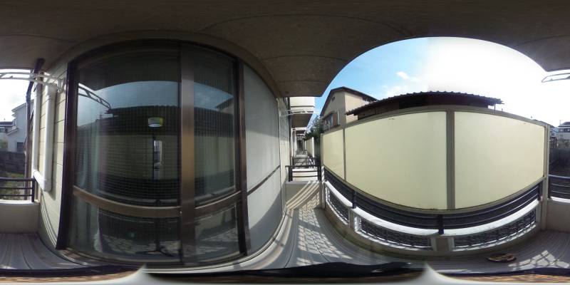 パノラマ画像バルコニー