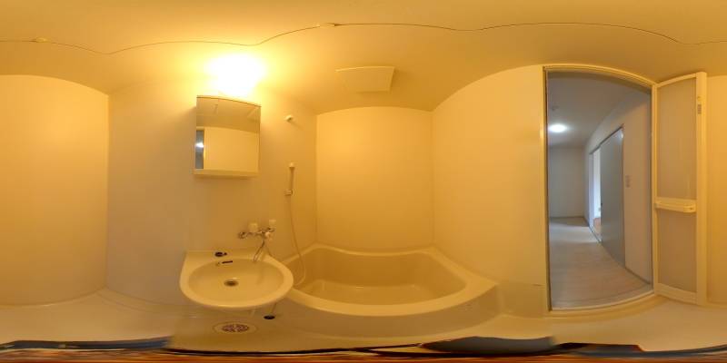 パノラマ画像バスルーム