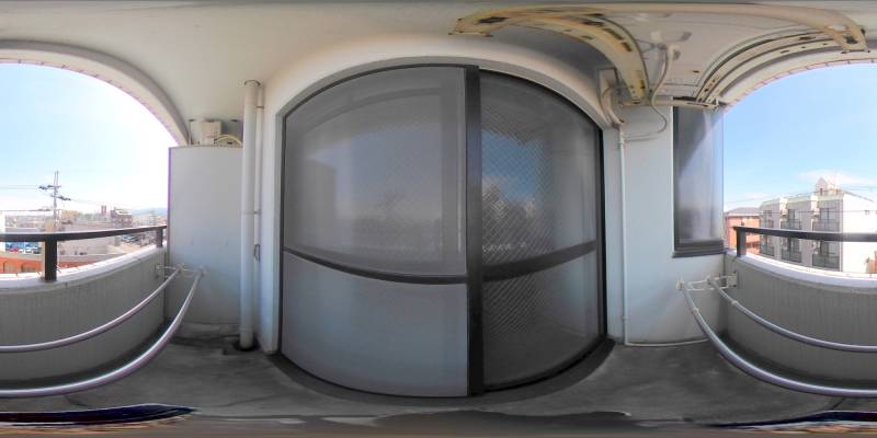 パノラマ画像バルコニー