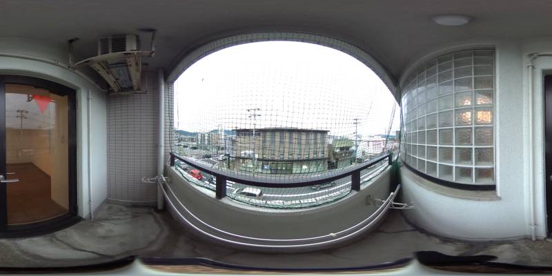 パノラマ画像バルコニー