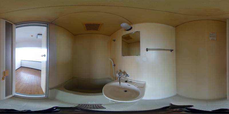 パノラマ画像バスルーム