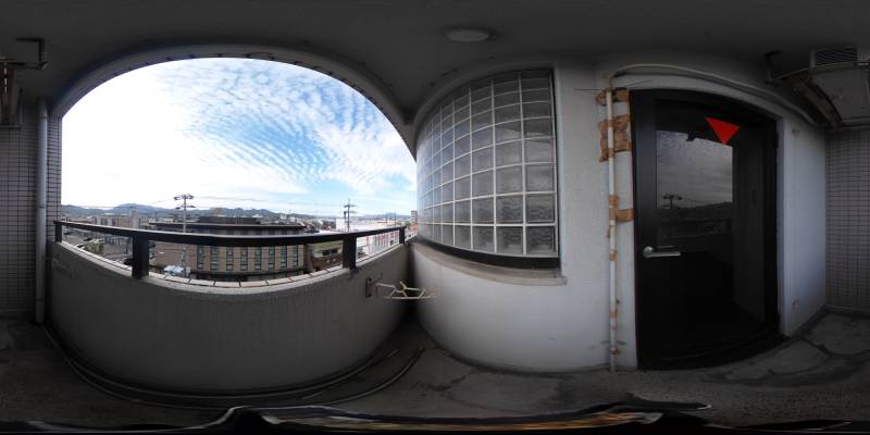 パノラマ画像バルコニー