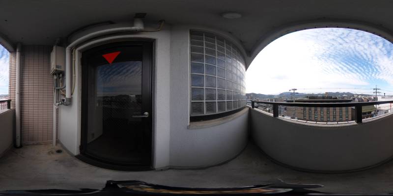 パノラマ画像バルコニー