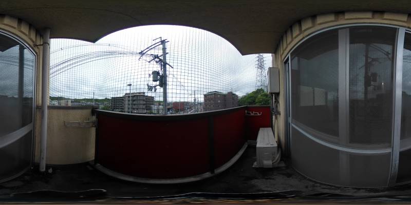 パノラマ画像バルコニー