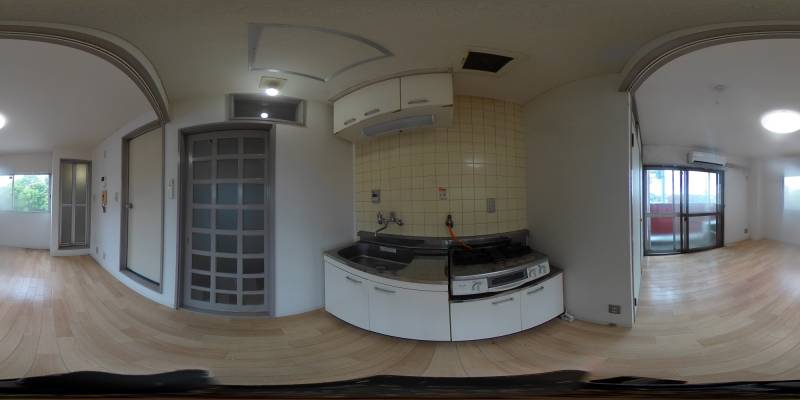 パノラマ画像キッチン