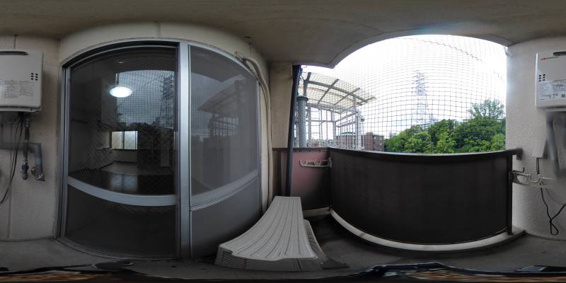 パノラマ画像バルコニー