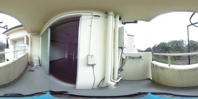 パノラマ画像バルコニー