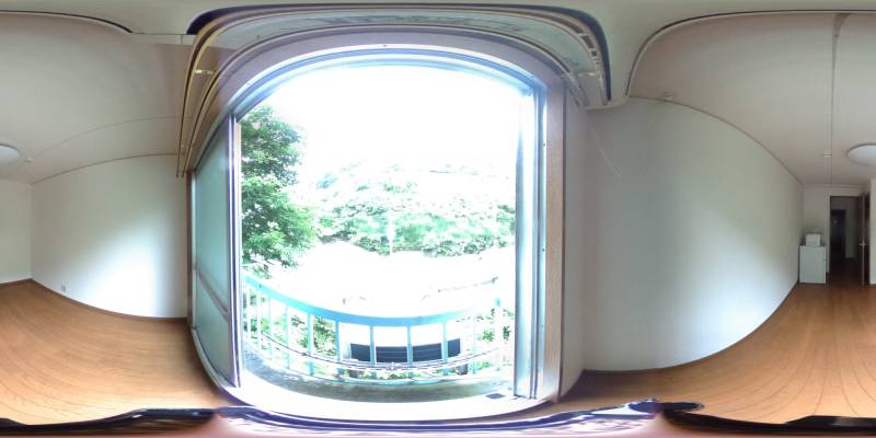 パノラマ画像バルコニー