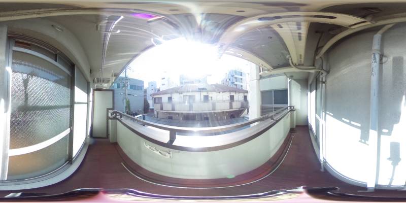 パノラマ画像バルコニー