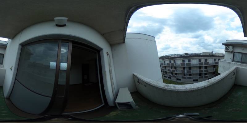 パノラマ画像バルコニー