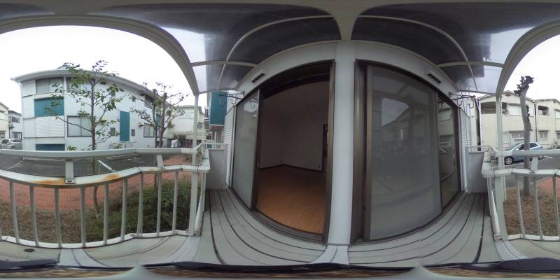 パノラマ画像バルコニー