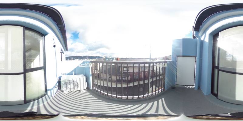 パノラマ画像バルコニー