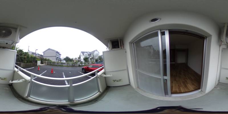 パノラマ画像バルコニー