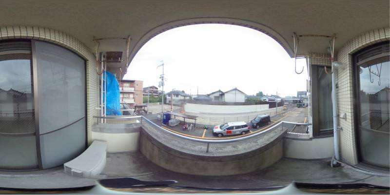 パノラマ画像バルコニー