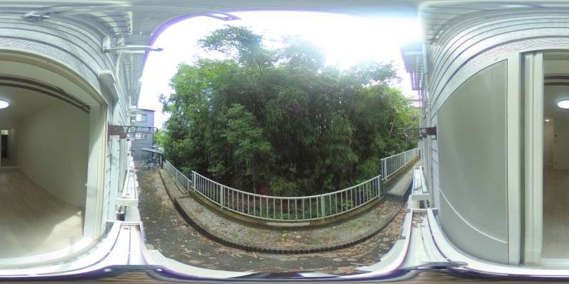 パノラマ画像バルコニー