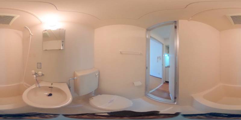 パノラマ画像バスルーム