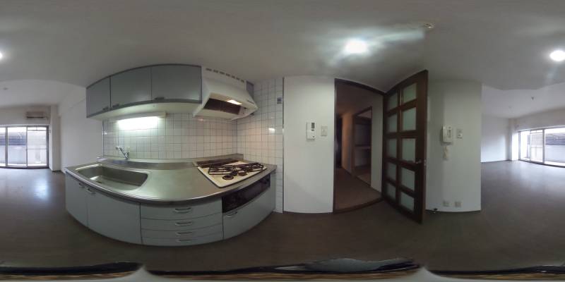 パノラマ画像キッチン