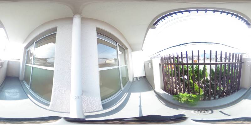 パノラマ画像バルコニー