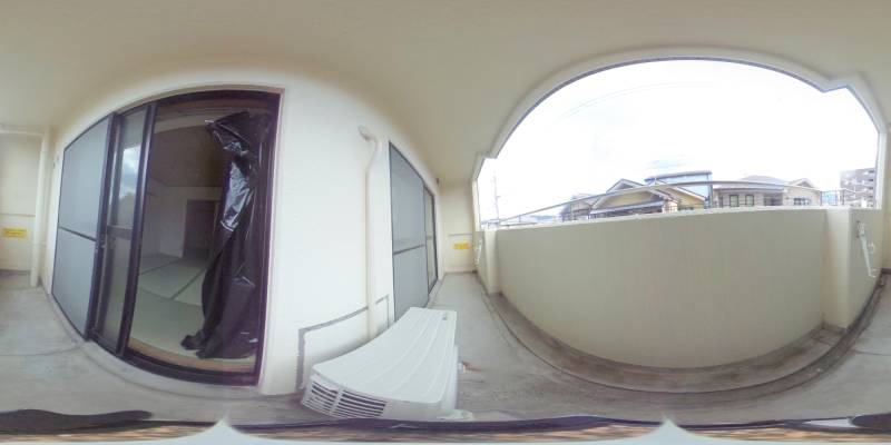 パノラマ画像バルコニー