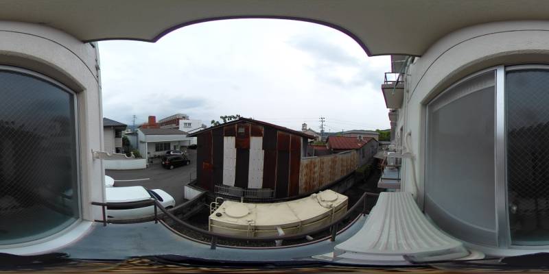 パノラマ画像バルコニー