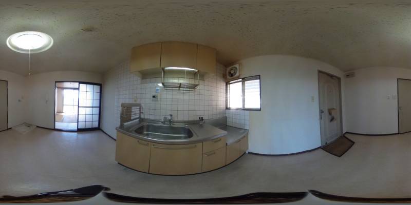 パノラマ画像キッチン