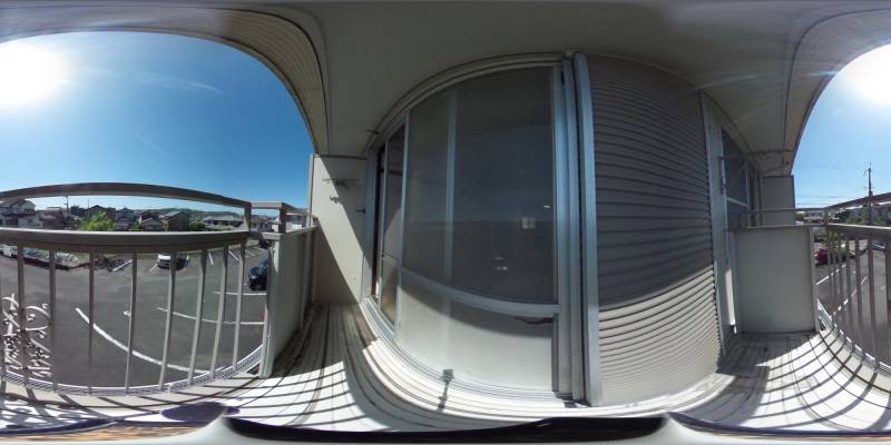 パノラマ画像バルコニー