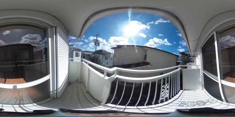 パノラマ画像バルコニー