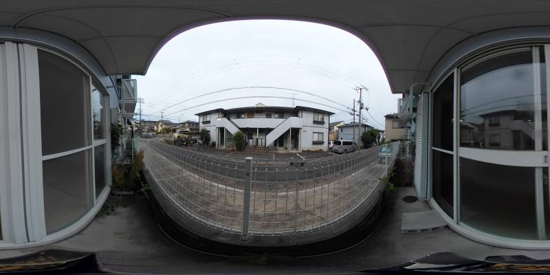 パノラマ画像バルコニー
