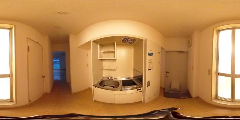 パノラマ画像キッチン