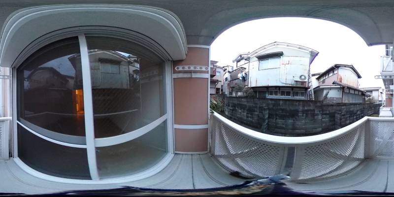 パノラマ画像バルコニー