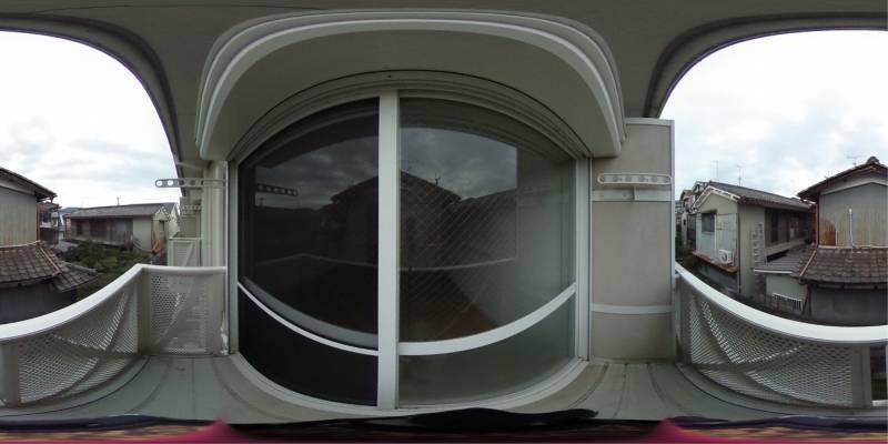 パノラマ画像バルコニー