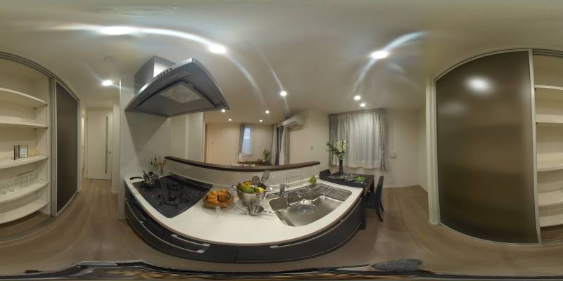 パノラマ画像キッチン