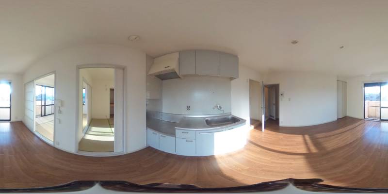 パノラマ画像キッチン