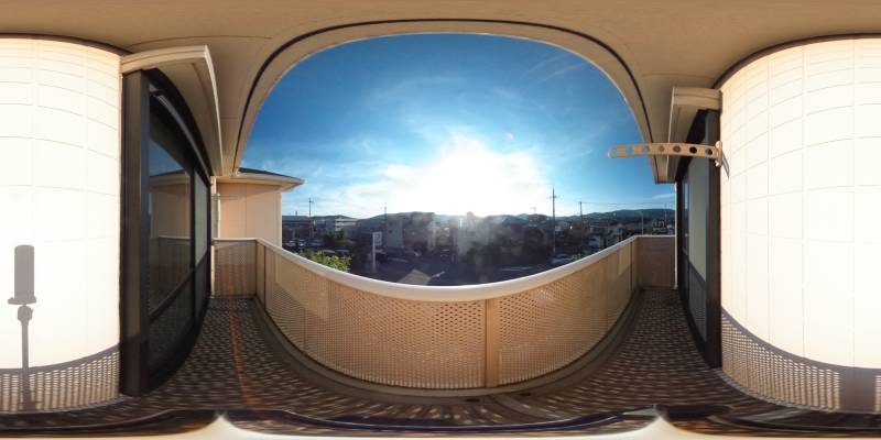 パノラマ画像バルコニー