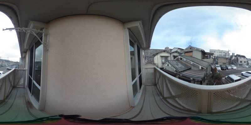 パノラマ画像バルコニー