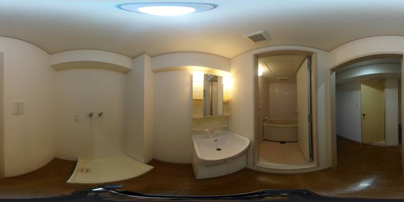 パノラマ画像洗面所