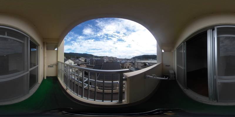 パノラマ画像バルコニー