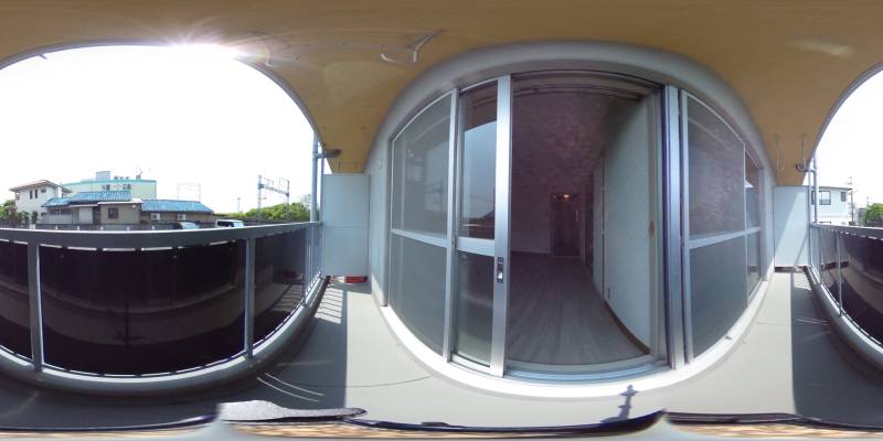 パノラマ画像バルコニー