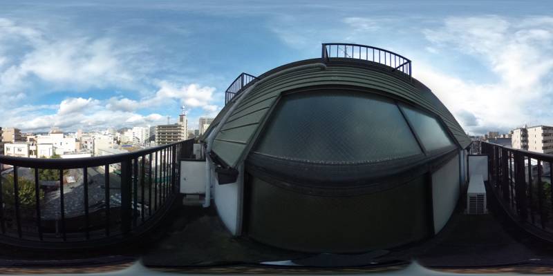 パノラマ画像バルコニー