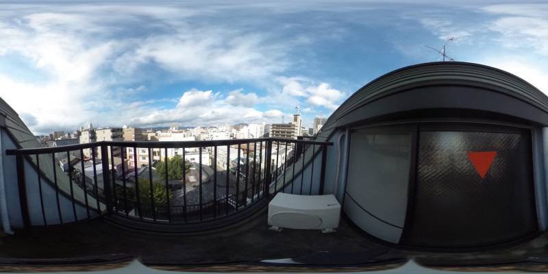 パノラマ画像バルコニー