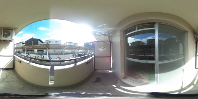 パノラマ画像バルコニー