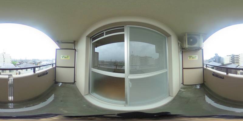 パノラマ画像バルコニー