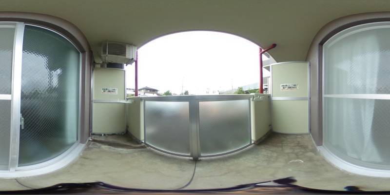 パノラマ画像バルコニー