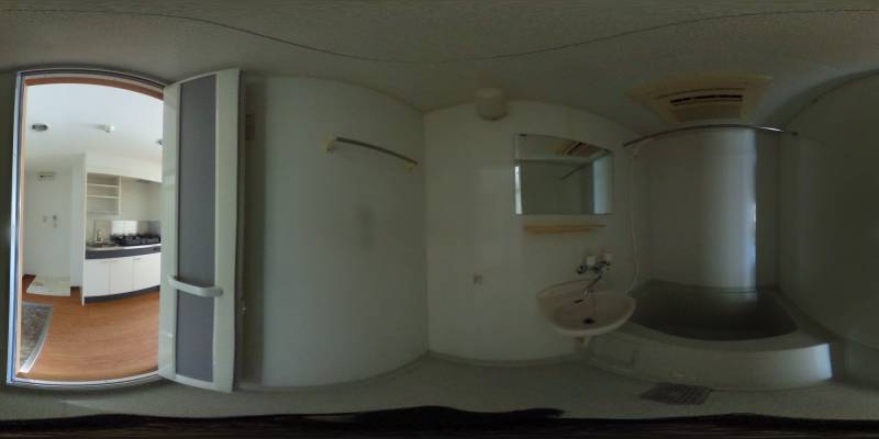 パノラマ画像バスルーム