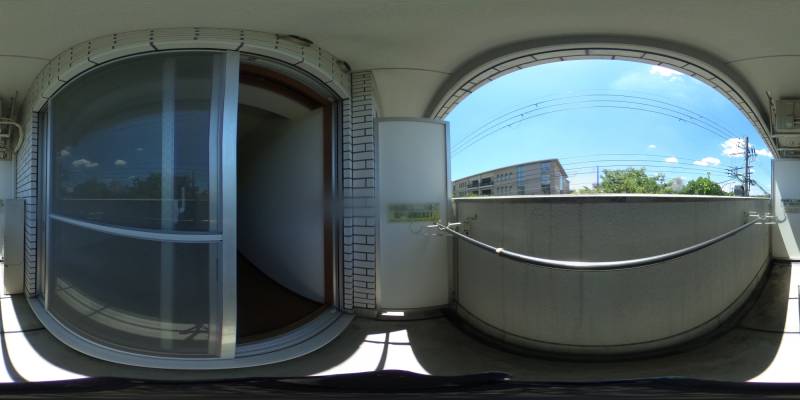 パノラマ画像バルコニー